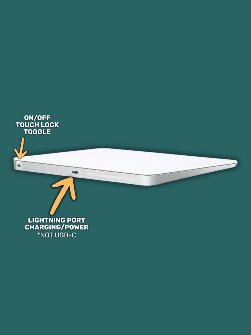 2020 iMac Magic Trackpad | WHITE | ⚡️Lightning Cable Charging - Picture 3 of 3